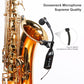 SGPRO Wireless Saxophones and Trumpets Clip-On Microphone System Portable with EQ, Sensitivity, and Echo Levels, 4.5 Hrs Stamina 196 Ft Transmission